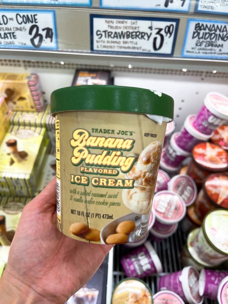 トレーダージョーズバナナプリンアイスクリーム