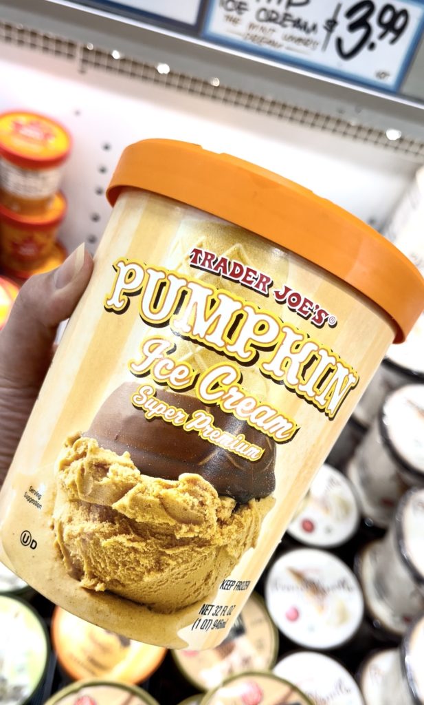 トレーダージョーズパンプキンアイスクリーム